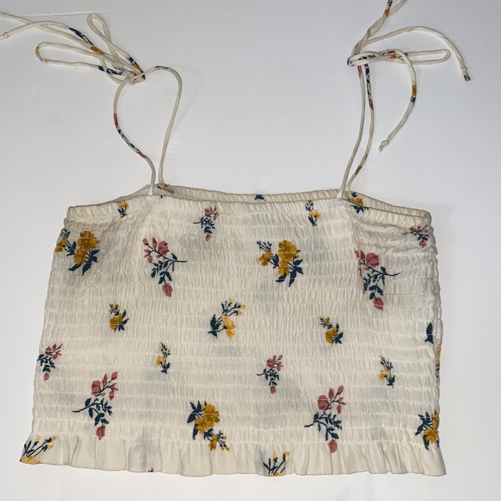 lottie moss crop tank top with tie straps